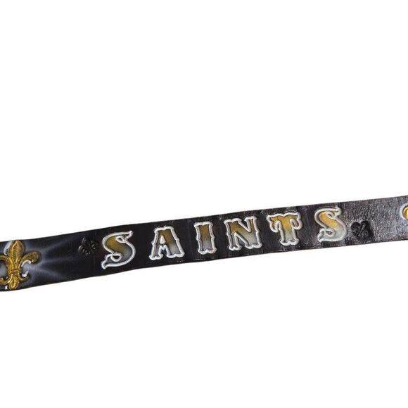New Orleans Saints Boy Leather belt 36" - Picture 7 of 7
